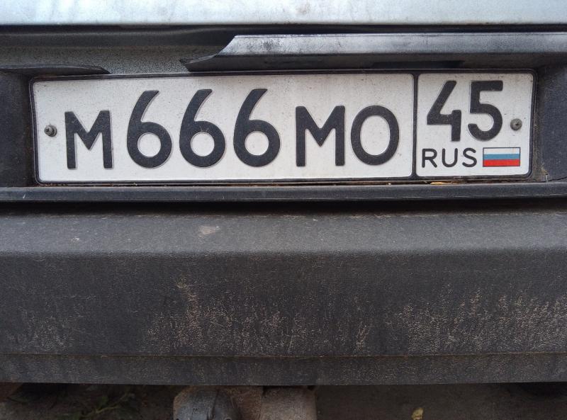 Фотография номера М666МО 45