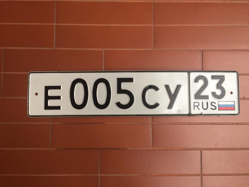 Фотография номера Е005СУ 23